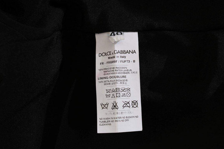 Dolce & Gabbana  Brown Raccoon Fur Coat Jacket #women, Brand_Dolce & Gabbana, Brown, Catch, Dolce & Gabbana, feed-agegroup-adult, feed-color-brown, feed-gender-female, feed-size-IT40|S, Gender_Women, IT40|S, Jackets & Coats - Women - Clothing, Kogan, Women - New Arrivals at SEYMAYKA