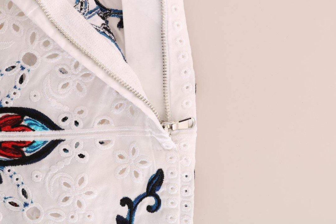 Dolce & Gabbana  Mulicolor Majolica Cutout Capri Pants #women, Brand_Dolce & Gabbana, Catch, Dolce & Gabbana, feed-agegroup-adult, feed-color-multicolor, feed-gender-female, feed-size-IT40|S, feed-size-IT42|M, Gender_Women, IT40|S, IT42|M, IT44|L, Jeans & Pants - Women - Clothing, Kogan, Multicolor, Women - New Arrivals at SEYMAYKA