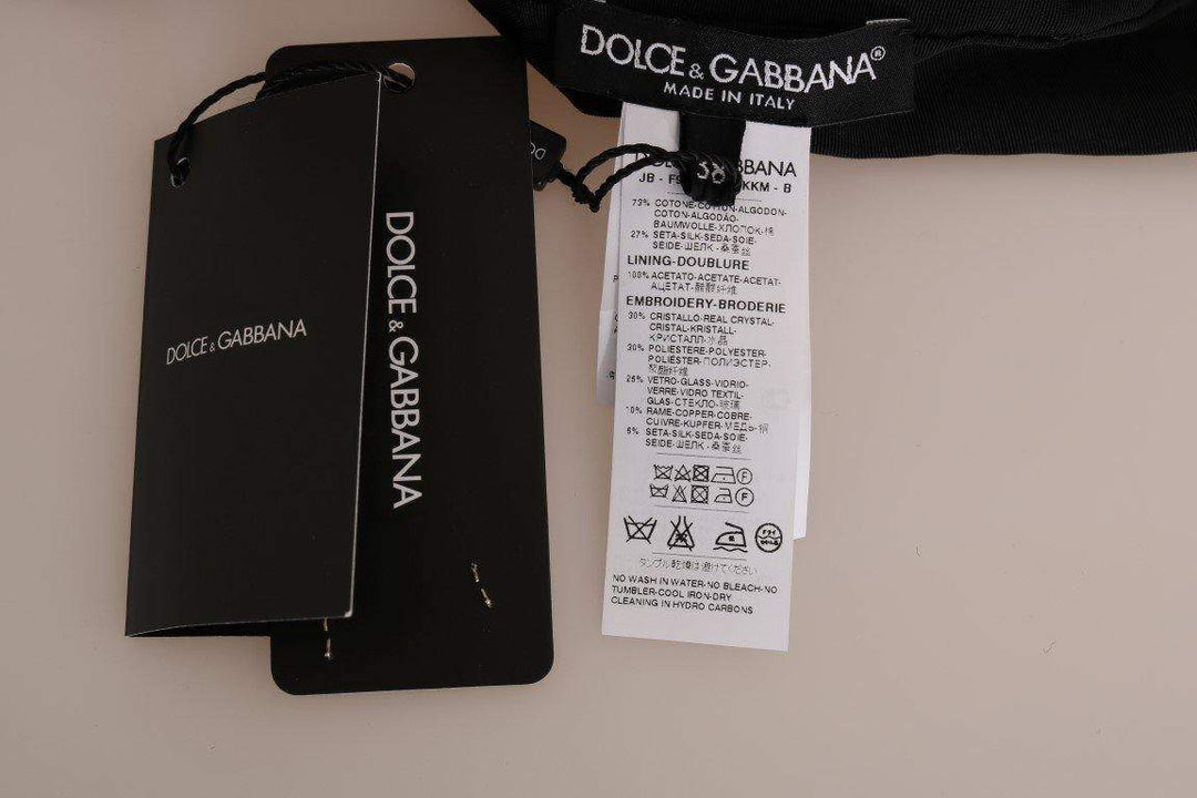 Dolce & Gabbana  Black Fairy Tale Crystal Hooded Sweater #women, Black, Brand_Dolce & Gabbana, Catch, Dolce & Gabbana, feed-agegroup-adult, feed-color-black, feed-gender-female, feed-size-IT36 | XS, feed-size-IT38 | S, Gender_Women, IT36 | XS, IT38 | S, Kogan, Sweaters - Women - Clothing, Women - New Arrivals at SEYMAYKA