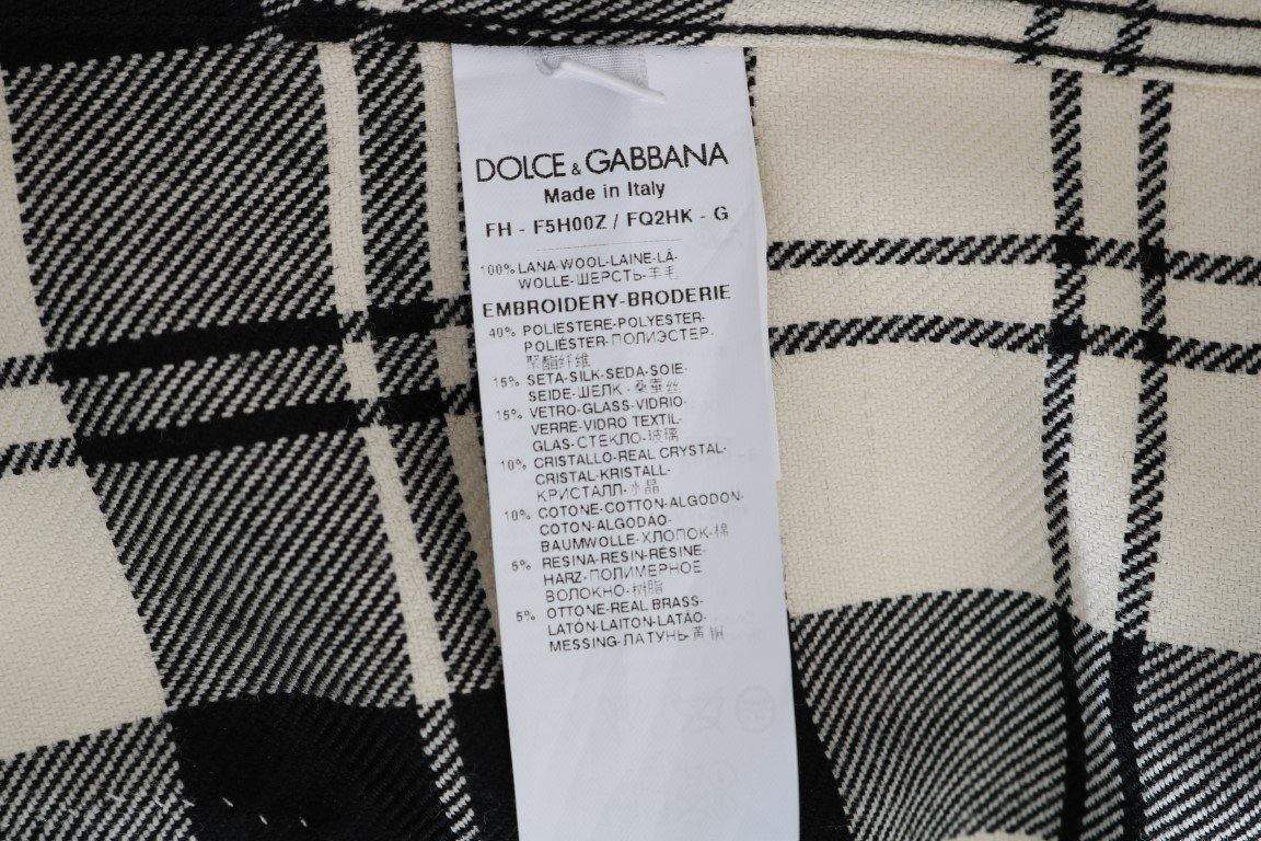 Dolce & Gabbana  Black White Fairy Tale Crystal Shirt #women, Black/White, Brand_Dolce & Gabbana, Catch, Dolce & Gabbana, feed-agegroup-adult, feed-color-black, feed-color-white, feed-gender-female, feed-size-IT42|M, Gender_Women, IT42|M, Kogan, Shirts - Women - Clothing, Women - New Arrivals at SEYMAYKA