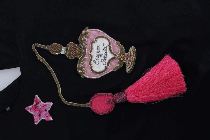 Dolce & Gabbana  Black Silk Fairy Tale Top Crystal Blouse #women, Black, Brand_Dolce & Gabbana, Catch, Dolce & Gabbana, feed-agegroup-adult, feed-color-black, feed-gender-female, feed-size-IT36 | XS, feed-size-IT38 | S, feed-size-IT40|S, Gender_Women, IT36 | XS, IT38 | S, IT40|S, Kogan, Tops & T-Shirts - Women - Clothing, Women - New Arrivals at SEYMAYKA