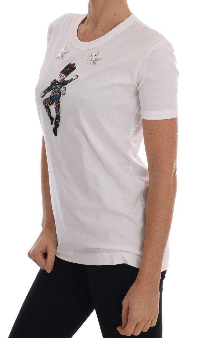 Dolce & Gabbana  White Cotton Fairy Tale T-Shirt #women, Brand_Dolce & Gabbana, Catch, Dolce & Gabbana, feed-agegroup-adult, feed-color-white, feed-gender-female, feed-size-IT36|XXS, feed-size-IT38|XS, Gender_Women, IT36|XXS, IT38|XS, Kogan, Tops & T-Shirts - Women - Clothing, White, Women - New Arrivals at SEYMAYKA