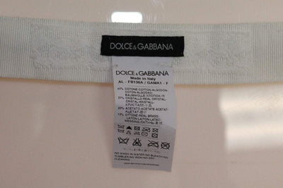 Dolce & Gabbana White Crystal Stones Waist Belt #women, Belts - Women - Accessories, Brand_Dolce & Gabbana, Catch, Dolce & Gabbana, feed-agegroup-adult, feed-color-white, feed-gender-female, feed-size-OS, Gender_Women, Kogan, White at SEYMAYKA