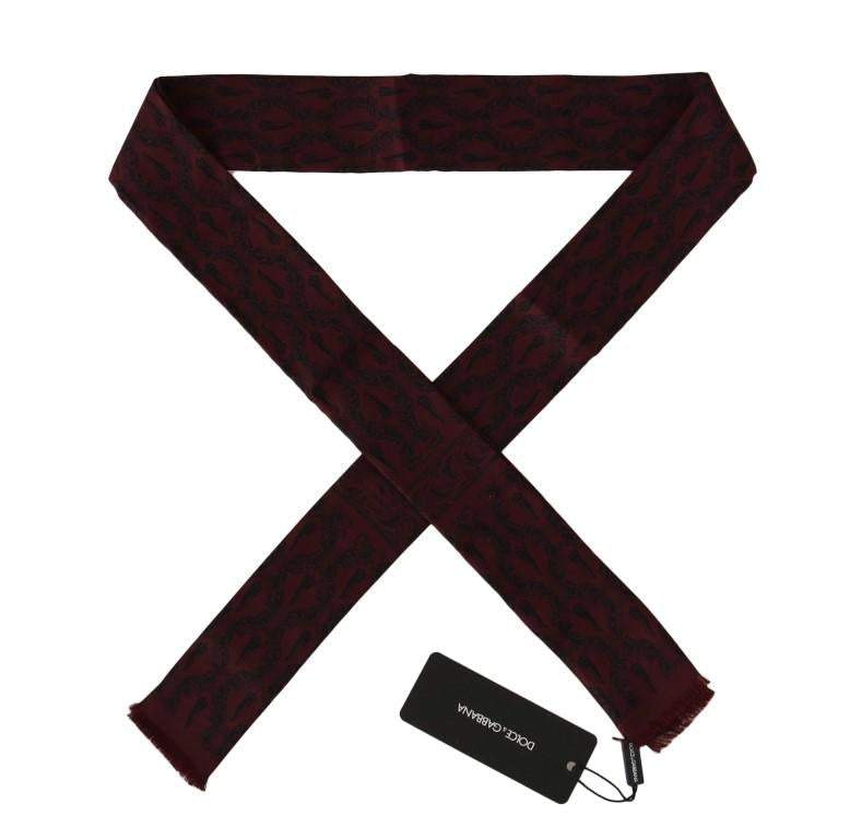 Dolce & Gabbana  Bordeaux Silk Crown Chili Scarf #men, Bordeaux, Brand_Dolce & Gabbana, Catch, Dolce & Gabbana, feed-agegroup-adult, feed-color-bordeaux, feed-gender-male, feed-size-OS, Gender_Men, Kogan, Scarves - Men - Accessories at SEYMAYKA