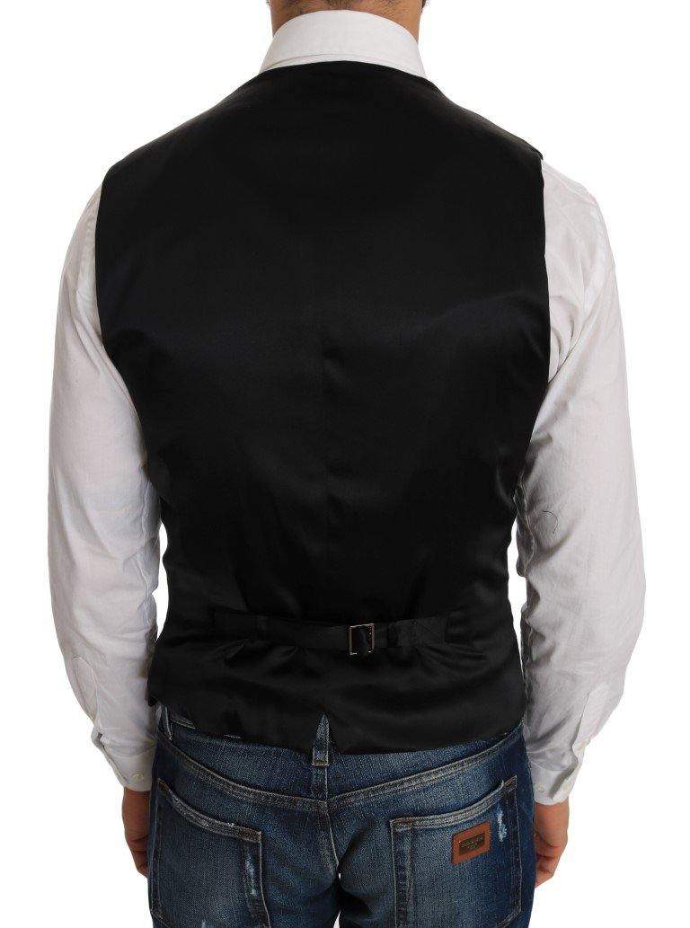 Dolce & Gabbana  Black Polka Dot Pattern Vest #men, Black, Brand_Dolce & Gabbana, Catch, Dolce & Gabbana, feed-agegroup-adult, feed-color-black, feed-gender-male, feed-size-IT48 | M, Gender_Men, IT48 | M, Kogan, Men - New Arrivals, Vests - Men - Clothing at SEYMAYKA