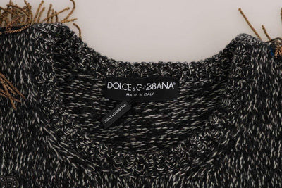 Dolce & Gabbana  Gray Wool Cashmere Sweater #men, Brand_Dolce & Gabbana, Catch, Dolce & Gabbana, feed-agegroup-adult, feed-color-gray, feed-gender-male, feed-size-IT52 | XL, Gender_Men, Gray, IT52 | XL, Kogan, Men - New Arrivals, Sweaters - Men - Clothing at SEYMAYKA