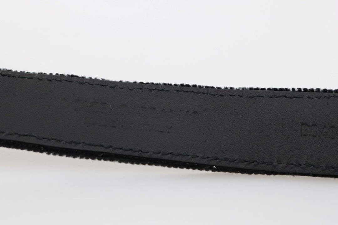 Dolce & Gabbana  Black Cotton Royal Bee Embroidery Belt #men, 100 cm / 40 Inches, 105 cm / 42 Inches, 80 cm / 32 Inches, Accessories - New Arrivals, Belts - Men - Accessories, Black, Brand_Dolce & Gabbana, Catch, Dolce & Gabbana, feed-agegroup-adult, feed-color-black, feed-gender-male, feed-size- 32 Inches, feed-size- 42 Inches, Gender_Men, Kogan at SEYMAYKA