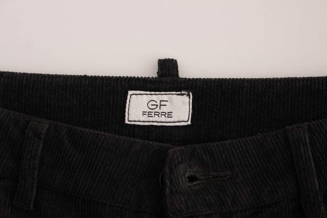 GF Ferre Corduroy Cotton Straight Fit Pants #men, Black, Catch, feed-agegroup-adult, feed-color-black, feed-gender-male, feed-size-IT48 | M, Gender_Men, GF Ferre, IT48 | M, Jeans & Pants - Men - Clothing, Kogan at SEYMAYKA