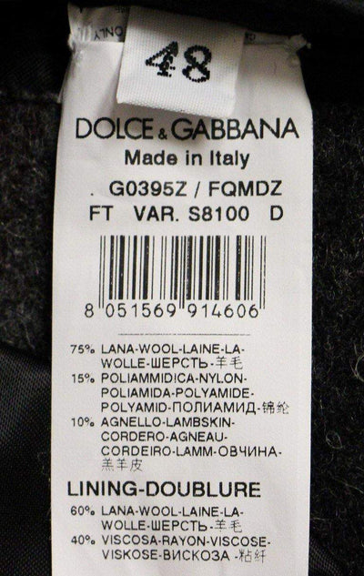 Dolce & Gabbana  Gray Double Breasted Coat Jacket #men, Brand_Dolce & Gabbana, Catch, Dolce & Gabbana, feed-agegroup-adult, feed-color-gray, feed-gender-male, feed-size-IT48 | M, Gender_Men, Gray, IT48 | M, Jackets - Men - Clothing, Kogan, Men - New Arrivals at SEYMAYKA