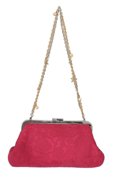 Dolce & Gabbana  Pink Brocade Floral Crystal Applique Evening Purse #women, Bags - Women - Bags, Brand_Dolce & Gabbana, Catch, Clutch Bags - Women - Bags, Dolce & Gabbana, feed-agegroup-adult, feed-color-pink, feed-gender-female, feed-size-OS, Gender_Women, Handbags - New Arrivals, Kogan, Pink at SEYMAYKA