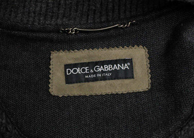 Dolce & Gabbana  Brown Gray Leather Jacket Coat #men, Brand_Dolce & Gabbana, Brown, Catch, Dolce & Gabbana, feed-agegroup-adult, feed-color-brown, feed-gender-male, feed-size-IT46 | S, Gender_Men, IT46 | S, Jackets - Men - Clothing, Kogan, Men - New Arrivals at SEYMAYKA