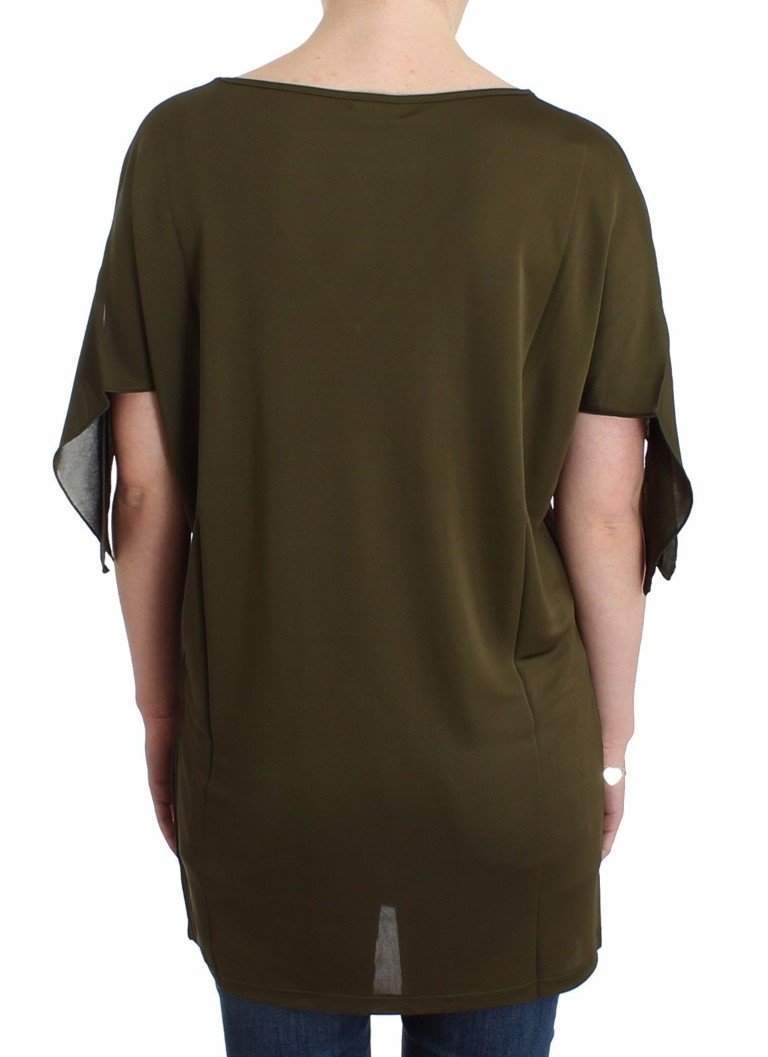 John Galliano  Short Sleeve Blouse Top #women, Catch, feed-agegroup-adult, feed-color-green, feed-gender-female, feed-size-M, feed-size-XS, Gender_Women, Green, John Galliano, Kogan, M, Tops & T-Shirts - Women - Clothing, XS at SEYMAYKA