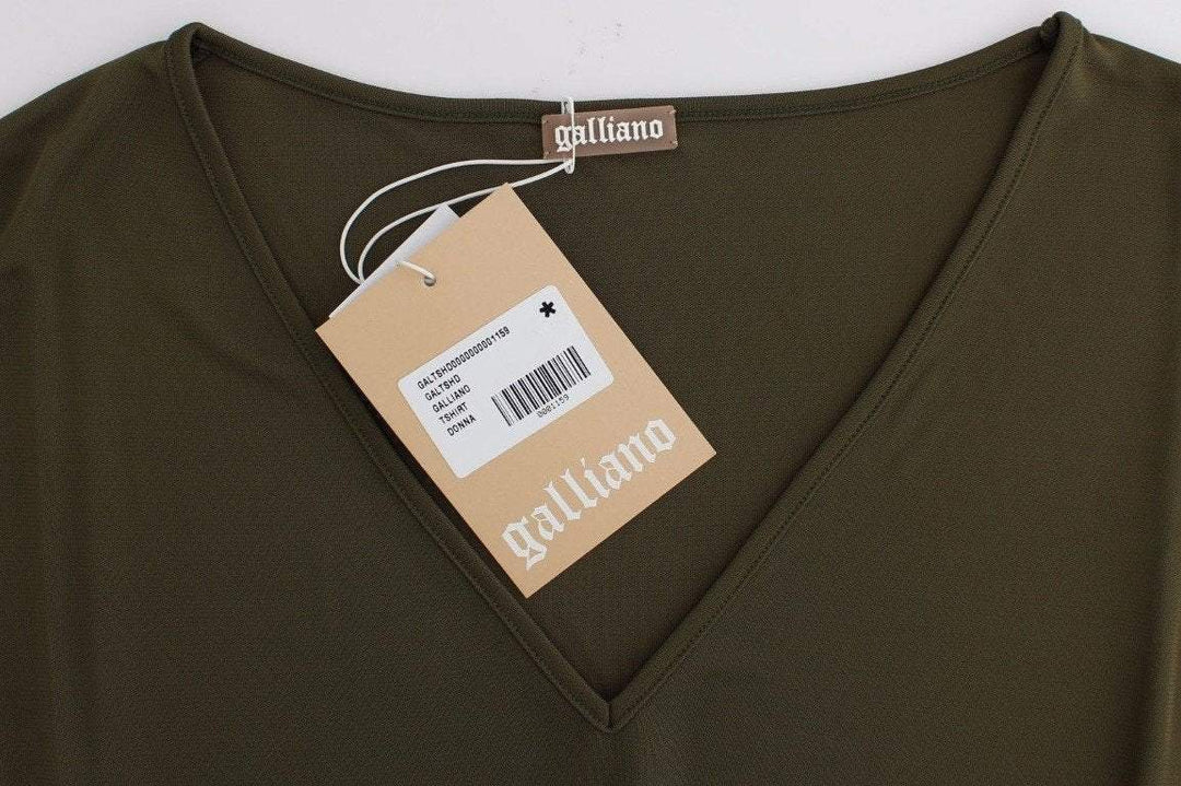 John Galliano  Short Sleeve Blouse Top #women, Catch, feed-agegroup-adult, feed-color-green, feed-gender-female, feed-size-M, feed-size-XS, Gender_Women, Green, John Galliano, Kogan, M, Tops & T-Shirts - Women - Clothing, XS at SEYMAYKA