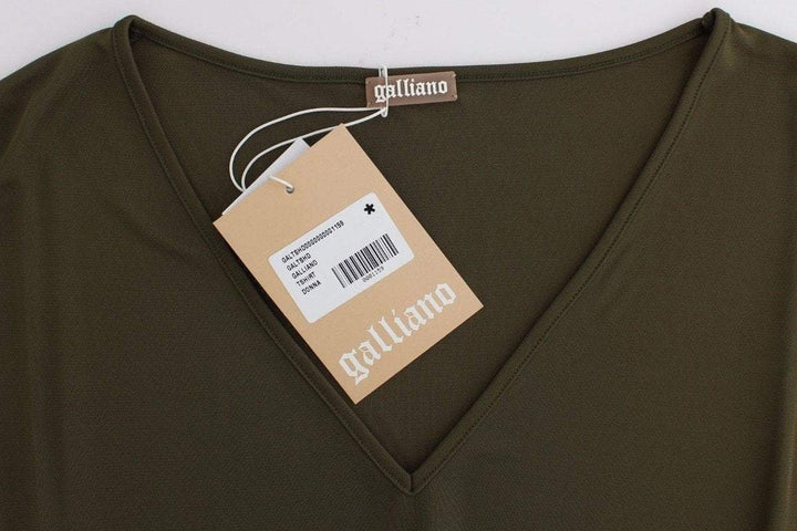 John Galliano  Short Sleeve Blouse Top #women, Catch, feed-agegroup-adult, feed-color-green, feed-gender-female, feed-size-M, feed-size-XS, Gender_Women, Green, John Galliano, Kogan, M, Tops & T-Shirts - Women - Clothing, XS at SEYMAYKA
