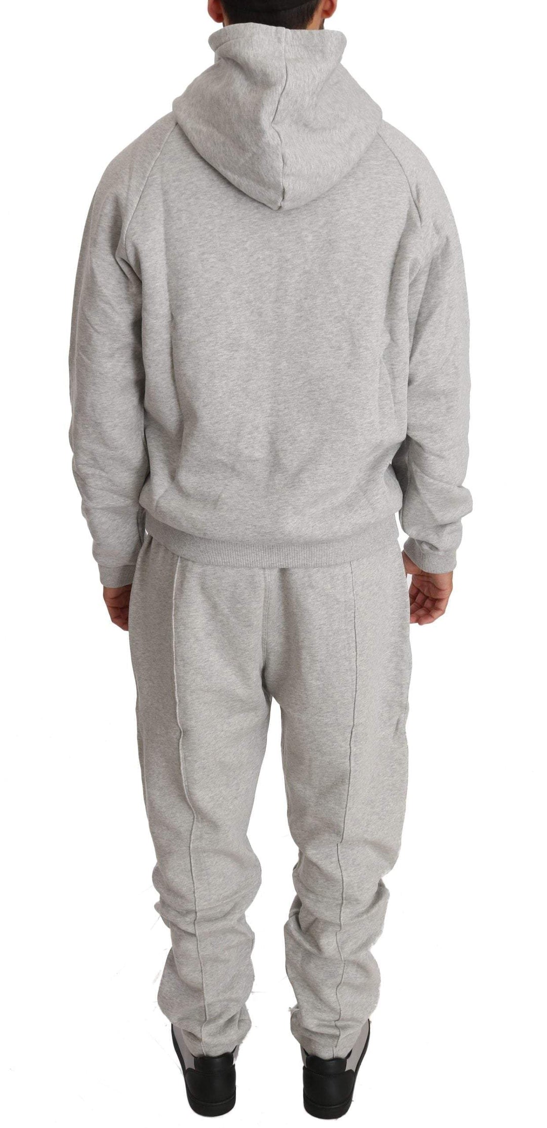 Billionaire Italian Couture  Cotton Hooded Sweater Pants Tracksuit #men, 3XL, 4XL, Billionaire Italian Couture, Catch, feed-agegroup-adult, feed-color-gray, feed-gender-male, feed-size-3XL, feed-size-4XL, feed-size-XL, feed-size-XXL, Gender_Men, Gray, Kogan, Men - New Arrivals, Sweatsuit - Men - Clothing, XL, XXL at SEYMAYKA