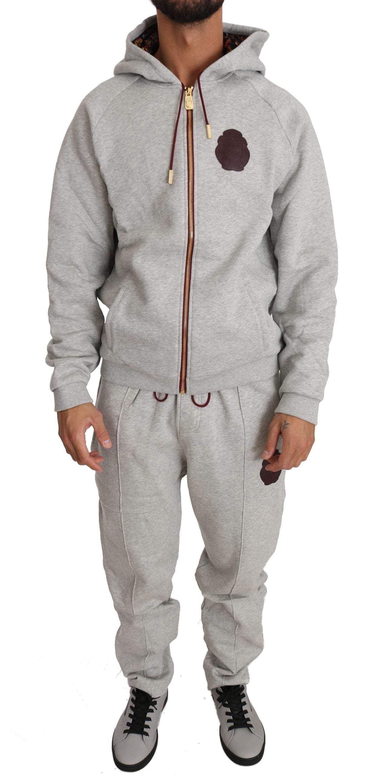 Billionaire Italian Couture  Cotton Hooded Sweater Pants Tracksuit #men, 3XL, 4XL, Billionaire Italian Couture, Catch, feed-agegroup-adult, feed-color-gray, feed-gender-male, feed-size-3XL, feed-size-4XL, feed-size-XL, feed-size-XXL, Gender_Men, Gray, Kogan, Men - New Arrivals, Sweatsuit - Men - Clothing, XL, XXL at SEYMAYKA