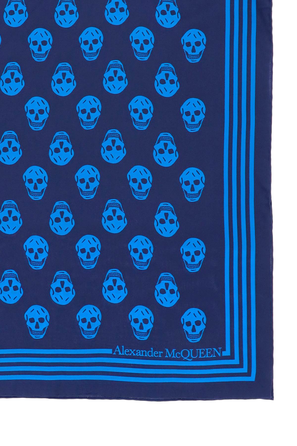 Alexander mcqueen skull print silk scarf-1