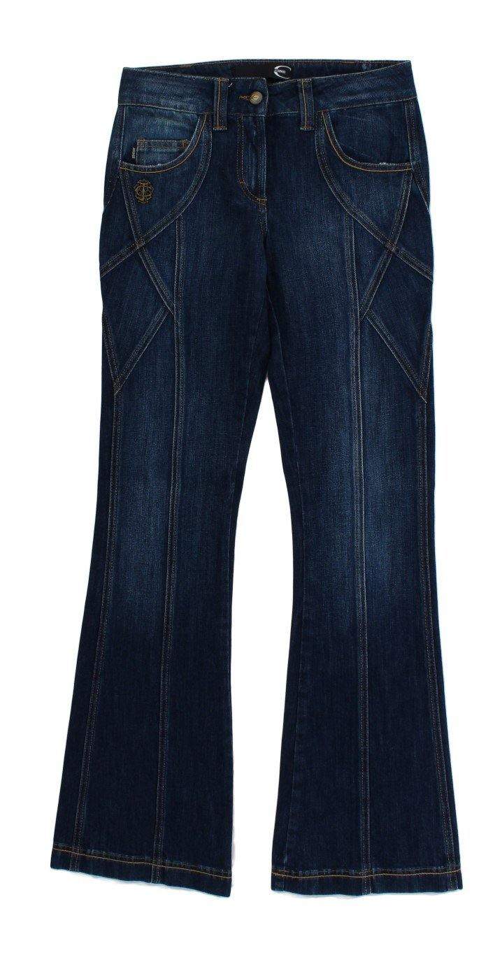 Cavalli Women Dark  Cotton Stretch Low Waist Jeans #women, Blue, Catch, Cavalli, feed-agegroup-adult, feed-color-blue, feed-gender-female, feed-size-W26, Gender_Women, Jeans & Pants - Women - Clothing, Kogan, W26 at SEYMAYKA