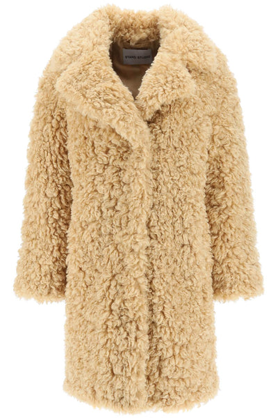Stand studio 'camille' faux fur cocoon coat-0