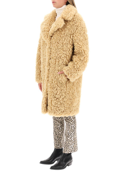 Stand studio 'camille' faux fur cocoon coat-3