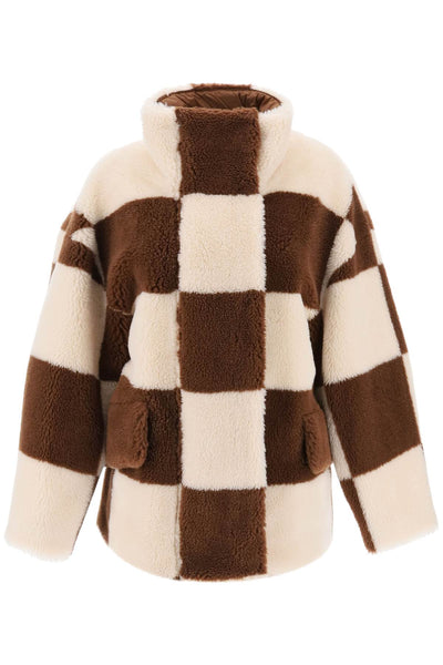 Stand studio dani teddy jacket with checkered motif-0