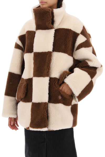 Stand studio dani teddy jacket with checkered motif-3