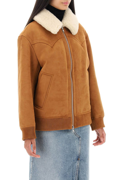 Stand studio lillee eco-shearling bomber jacket-1