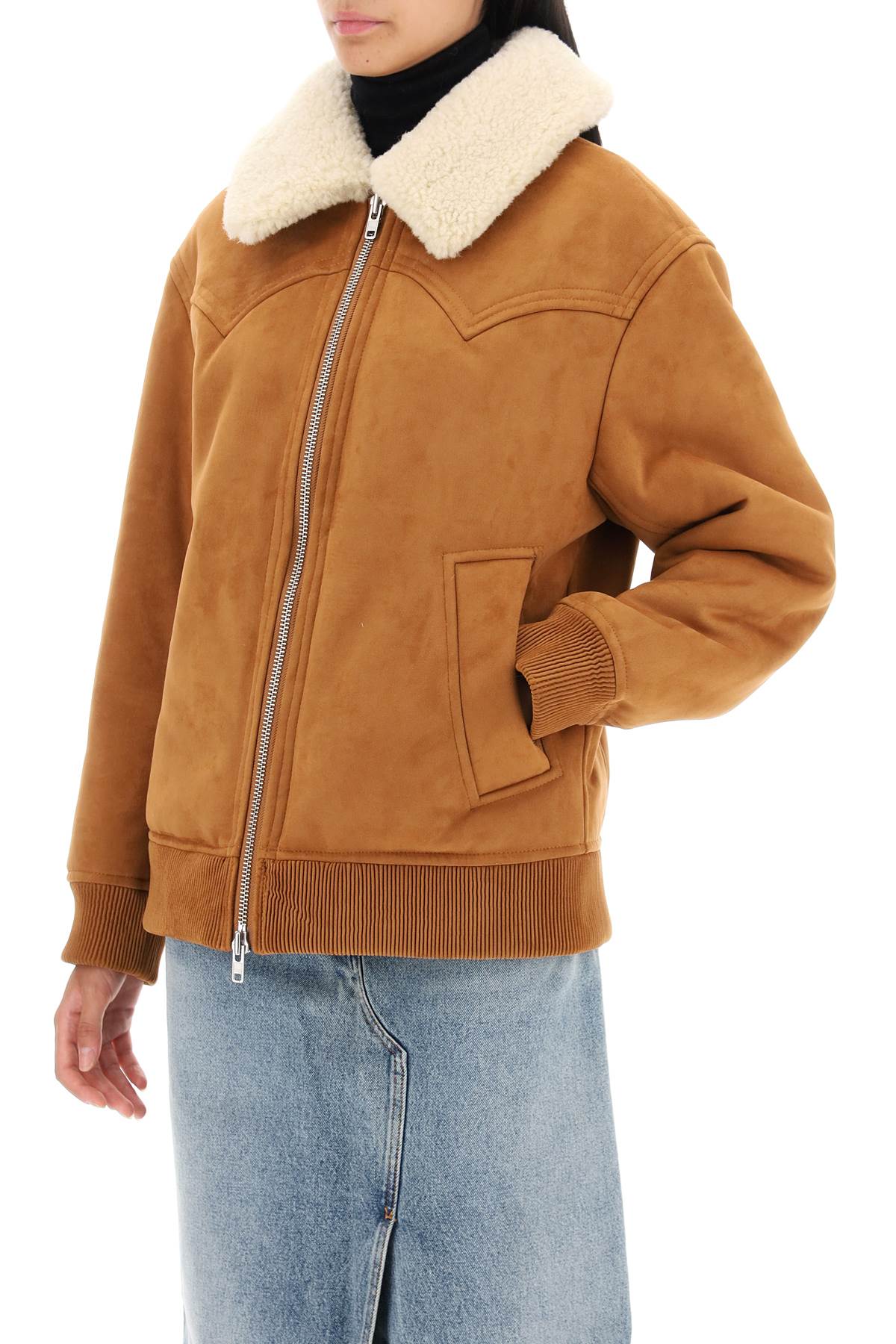 Stand studio lillee eco-shearling bomber jacket-3