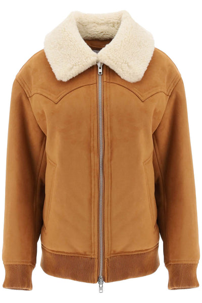 Stand studio lillee eco-shearling bomber jacket-0