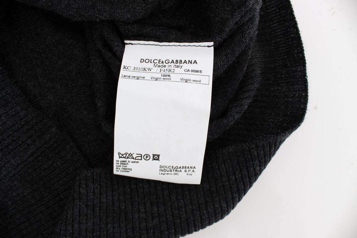 Dolce & Gabbana  Gray Wool Button Cardigan Sweater #women, Brand_Dolce & Gabbana, Catch, Dolce & Gabbana, feed-agegroup-adult, feed-color-gray, feed-gender-female, feed-size-IT36 | XS, feed-size-IT38 | S, Gender_Women, Gray, IT36 | XS, IT38 | S, Kogan, Sweaters - Women - Clothing at SEYMAYKA