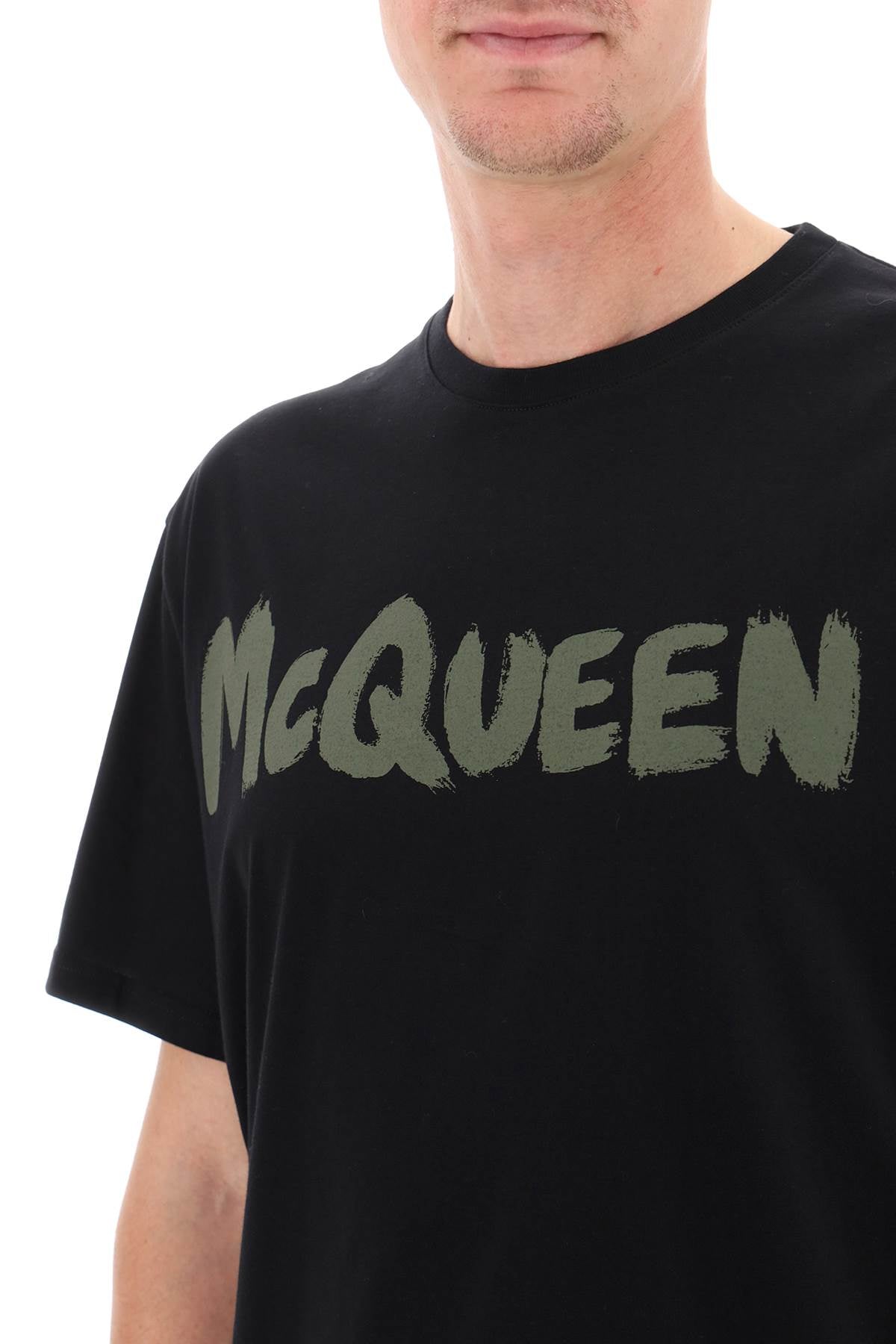 Alexander mcqueen mcqueen graffiti t-shirt-3