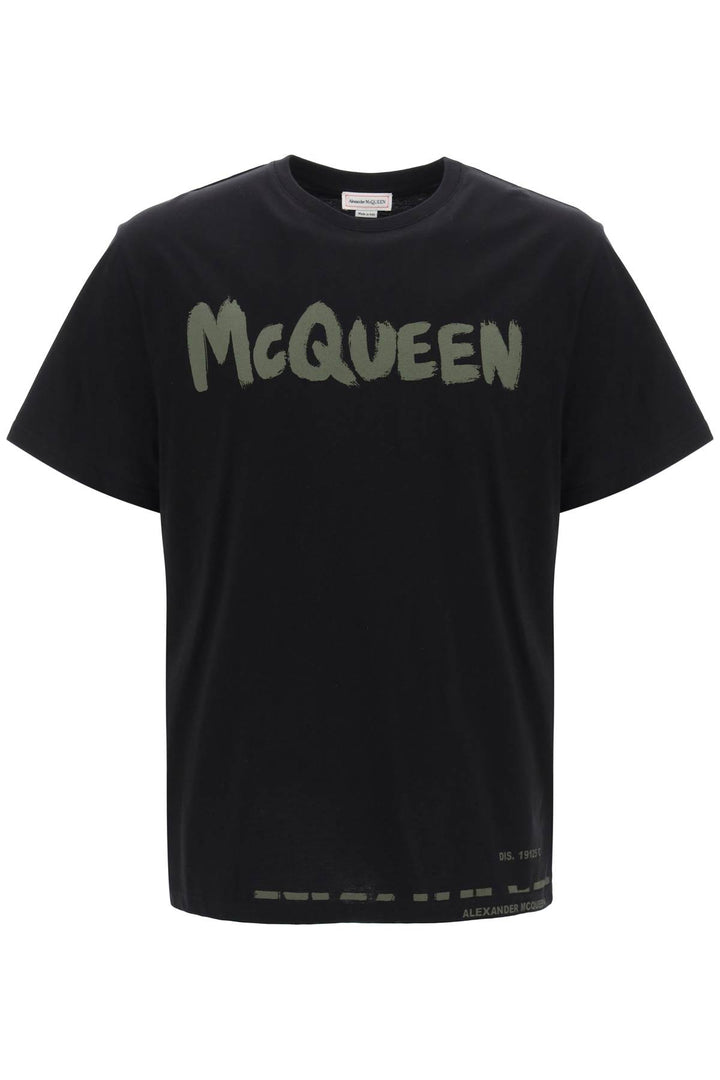 Alexander mcqueen mcqueen graffiti t-shirt-0