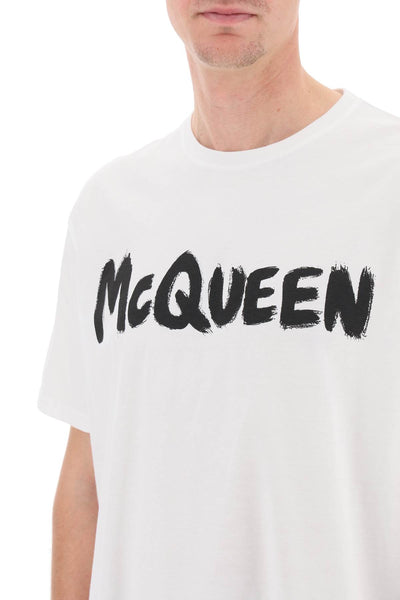 Alexander mcqueen mcqueen graffiti t-shirt-3