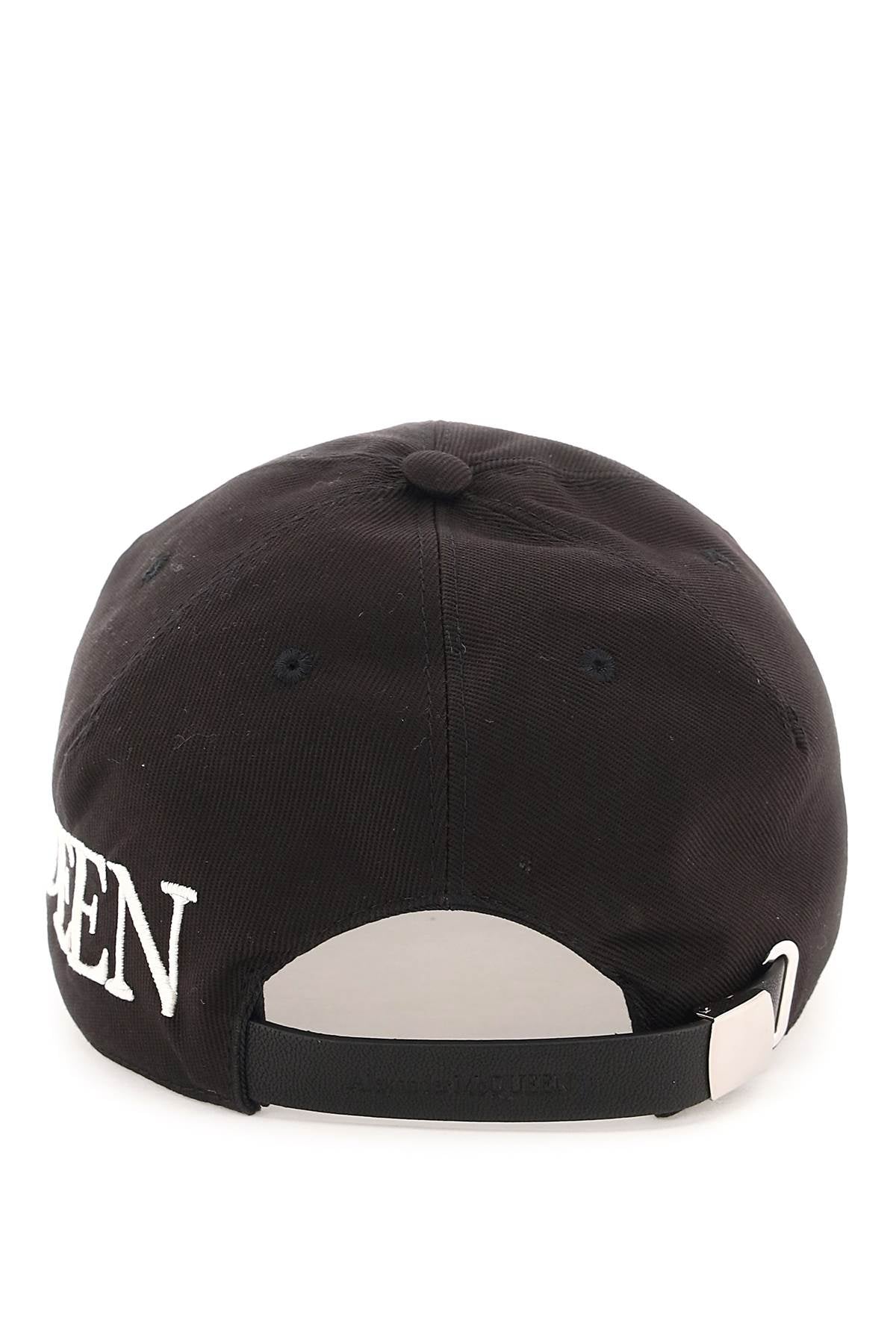 Alexander mcqueen baseball hat with oversized logo-2