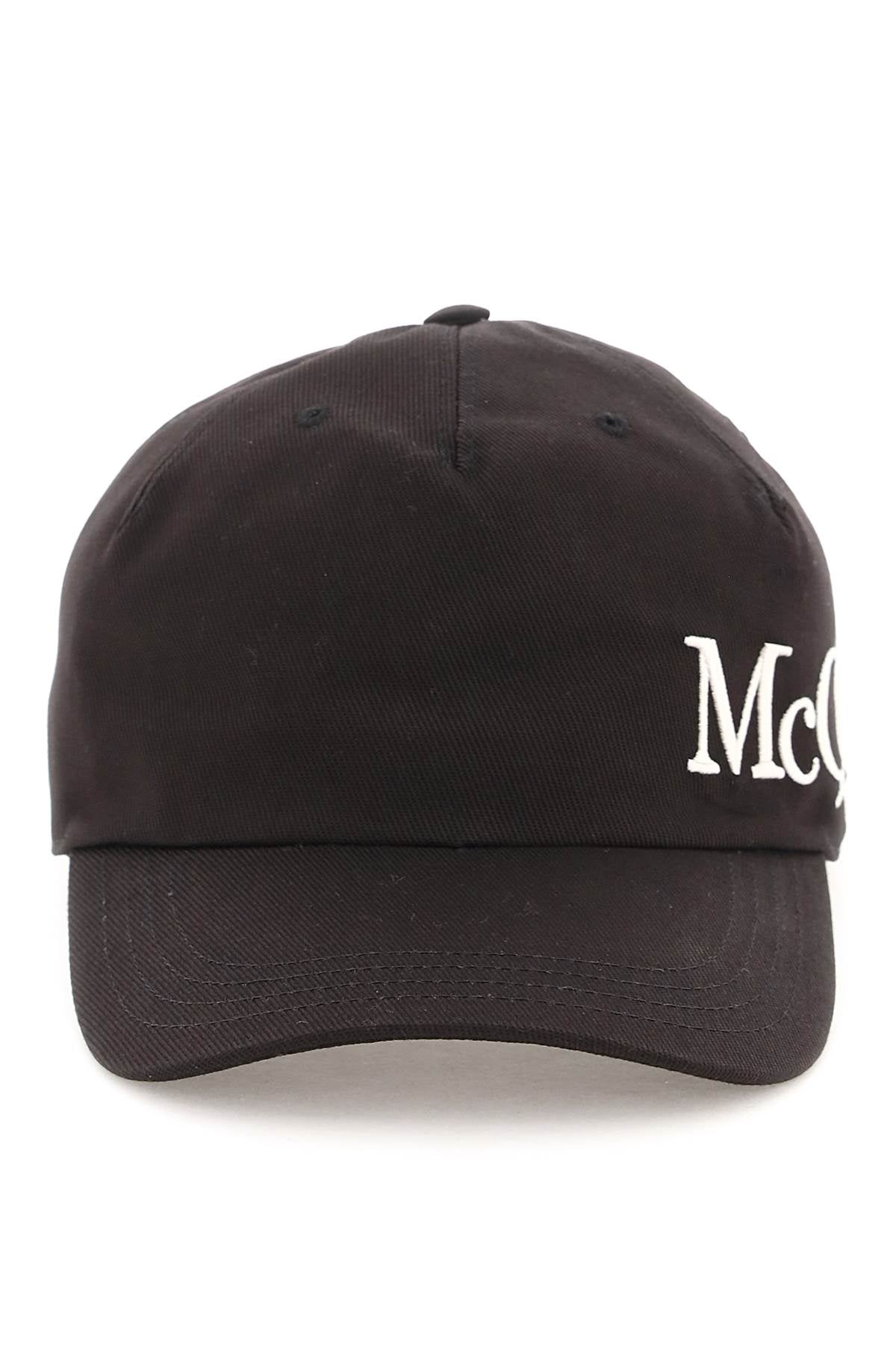 Alexander mcqueen baseball hat with oversized logo-0