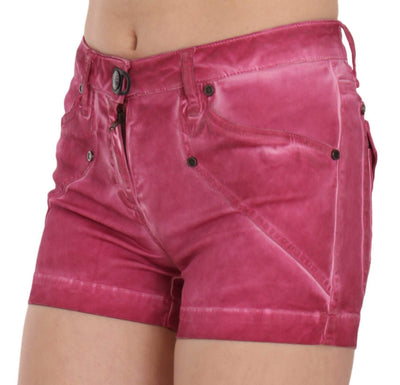 PLEIN SUD  Mid Waist Cotton Mini Denim Shorts #women, Catch, feed-agegroup-adult, feed-color-pink, feed-gender-female, feed-size-IT36 | XS, feed-size-IT38|XS, Gender_Women, IT36 | XS, IT38|XS, Kogan, Pink, PLEIN SUD, Shorts - Women - Clothing, Women - New Arrivals at SEYMAYKA