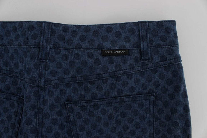 Dolce & Gabbana Polka Dotted Stretch Capri Jeans #women, Blue, Brand_Dolce & Gabbana, Catch, Dolce & Gabbana, feed-agegroup-adult, feed-color-blue, feed-gender-female, feed-size-IT36 | XS, feed-size-IT38|XS, feed-size-IT42|M, Gender_Women, IT36 | XS, IT38|XS, IT42|M, Jeans & Pants - Women - Clothing, Kogan at SEYMAYKA