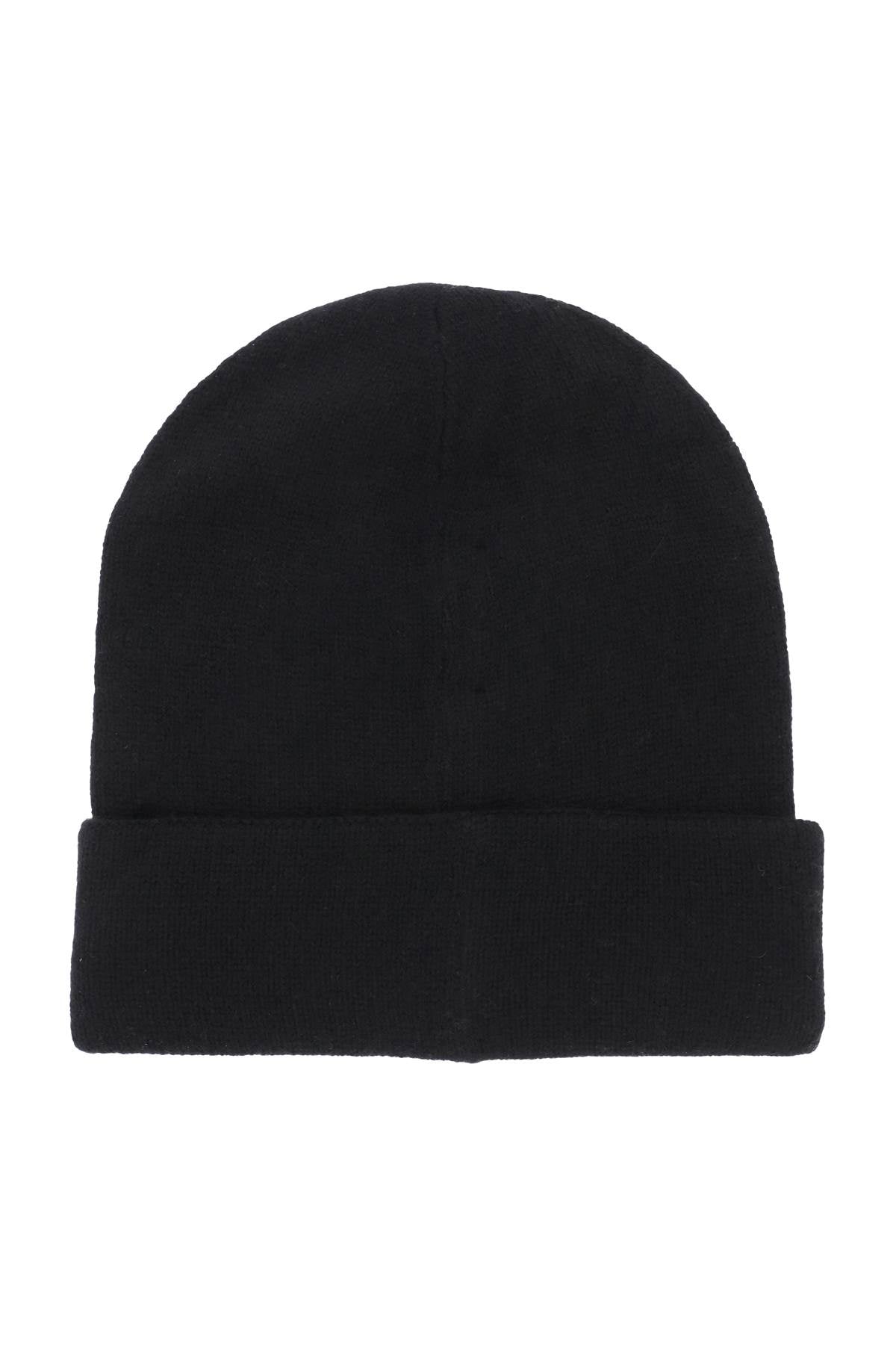 Alexander mcqueen cashmere beanie with logo embroidery-1