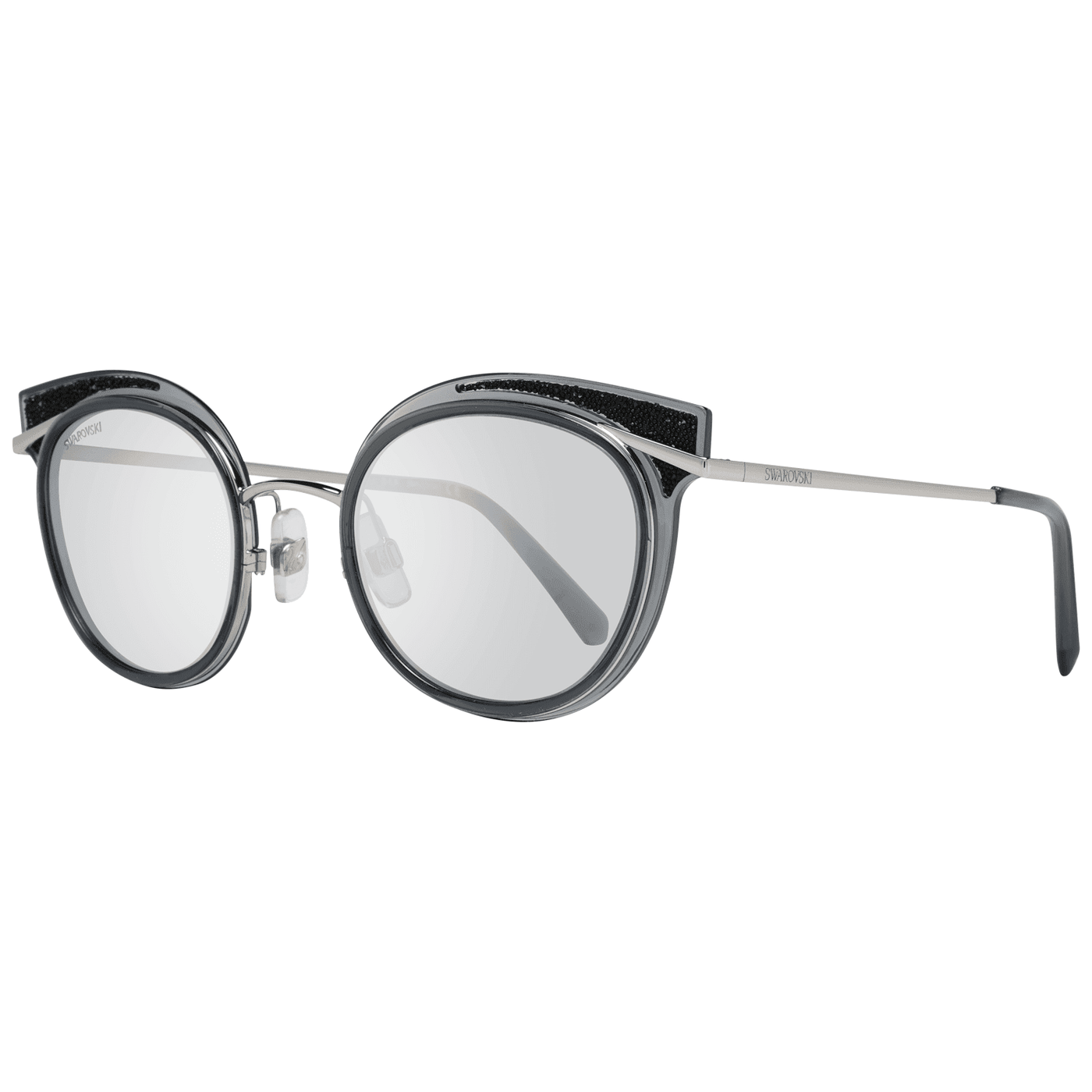 Swarovski Mirrored Oval Sunglasses #women, feed-agegroup-adult, feed-color-Grey, feed-gender-female, Grey, Sunglasses for Women - Sunglasses, Swarovski at SEYMAYKA