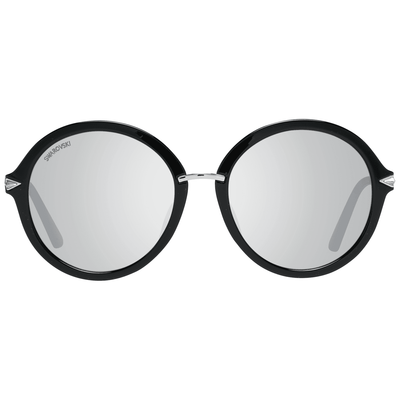 Swarovski SK0184 Mirrored Oval Sunglasses Black, feed-agegroup-adult, feed-color-Black, feed-gender-female, Sunglasses for Women - Sunglasses, Swarovski at SEYMAYKA
