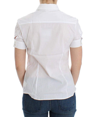 John Galliano  Cotton Shirt Top #women, Catch, feed-agegroup-adult, feed-color-white, feed-gender-female, feed-size-IT40|S, feed-size-IT42|M, Gender_Women, IT40|S, IT42|M, John Galliano, Kogan, Tops & T-Shirts - Women - Clothing, White at SEYMAYKA