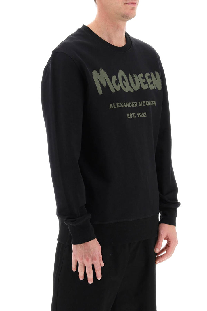 Alexander mcqueen mcqueen graffiti sweatshirt-1