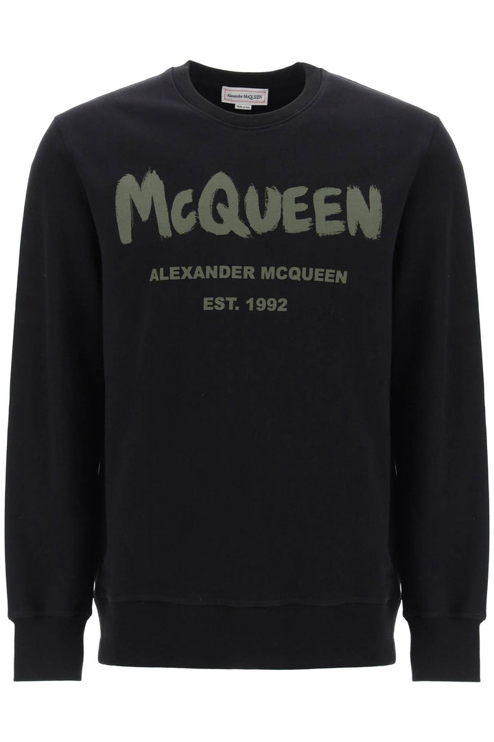 Alexander mcqueen mcqueen graffiti sweatshirt-0