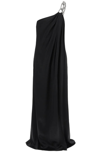 Stella mccartney one-shoulder dress with falabella chain-0