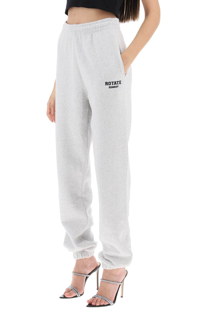 Rotate joggers with embroidered logo-3