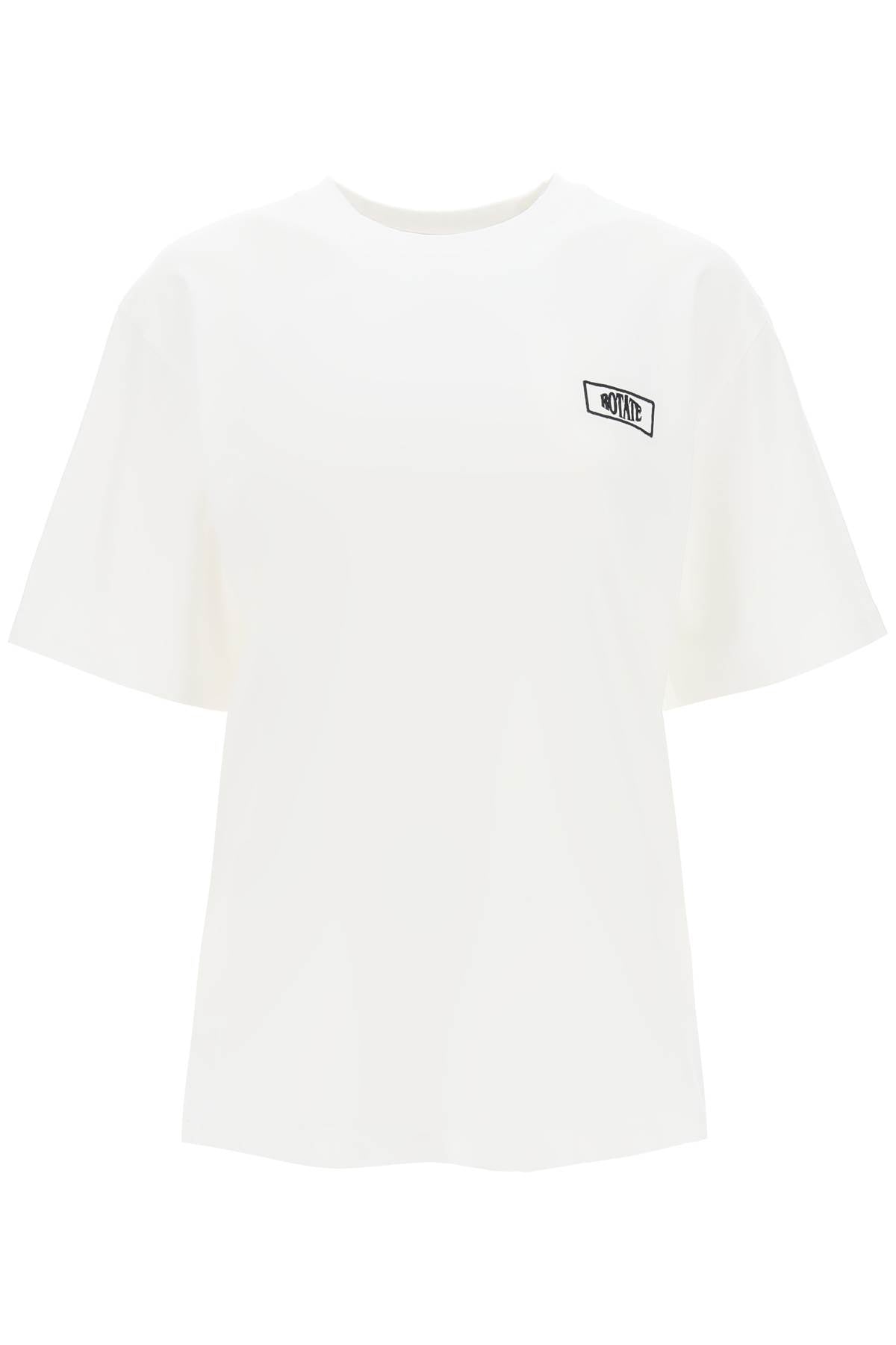 Rotate t-shirt with logo embroidery-0