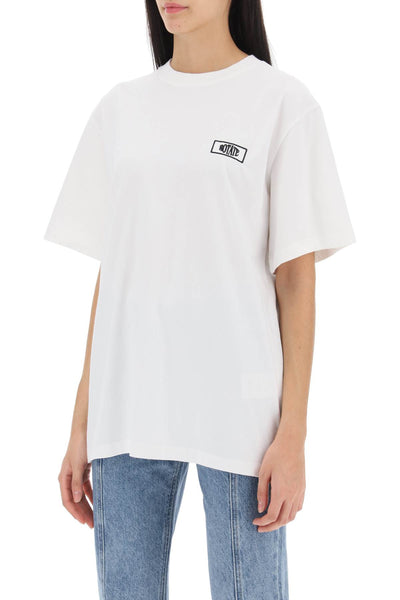 Rotate t-shirt with logo embroidery-3