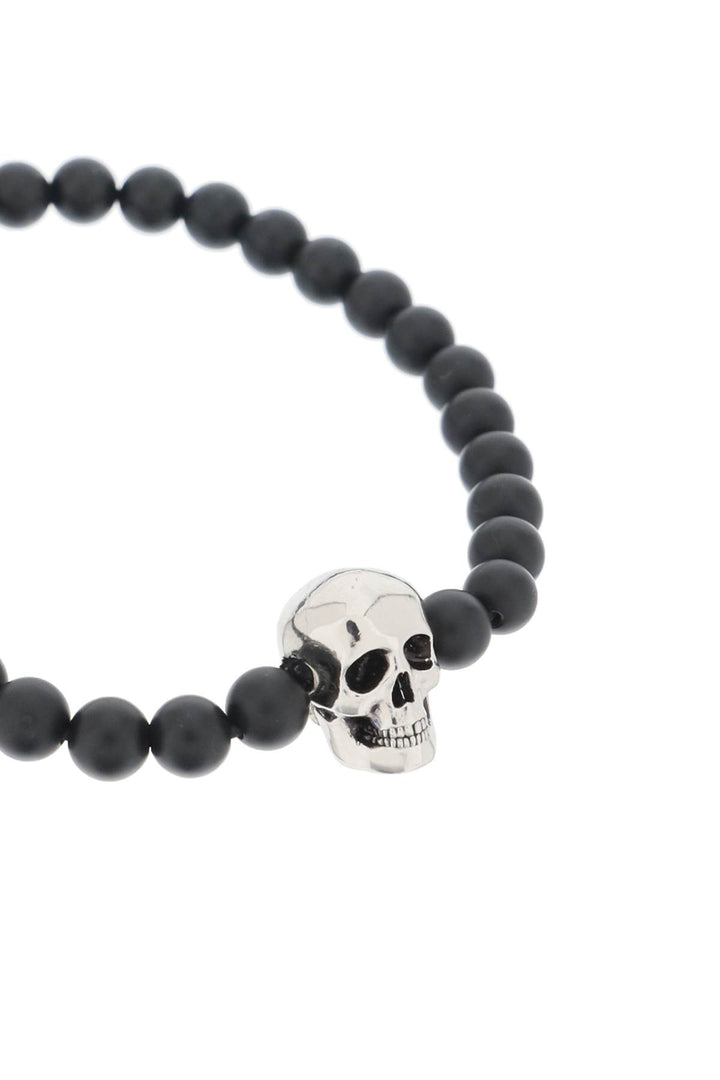Alexander mcqueen skull bracelet with pearls-2