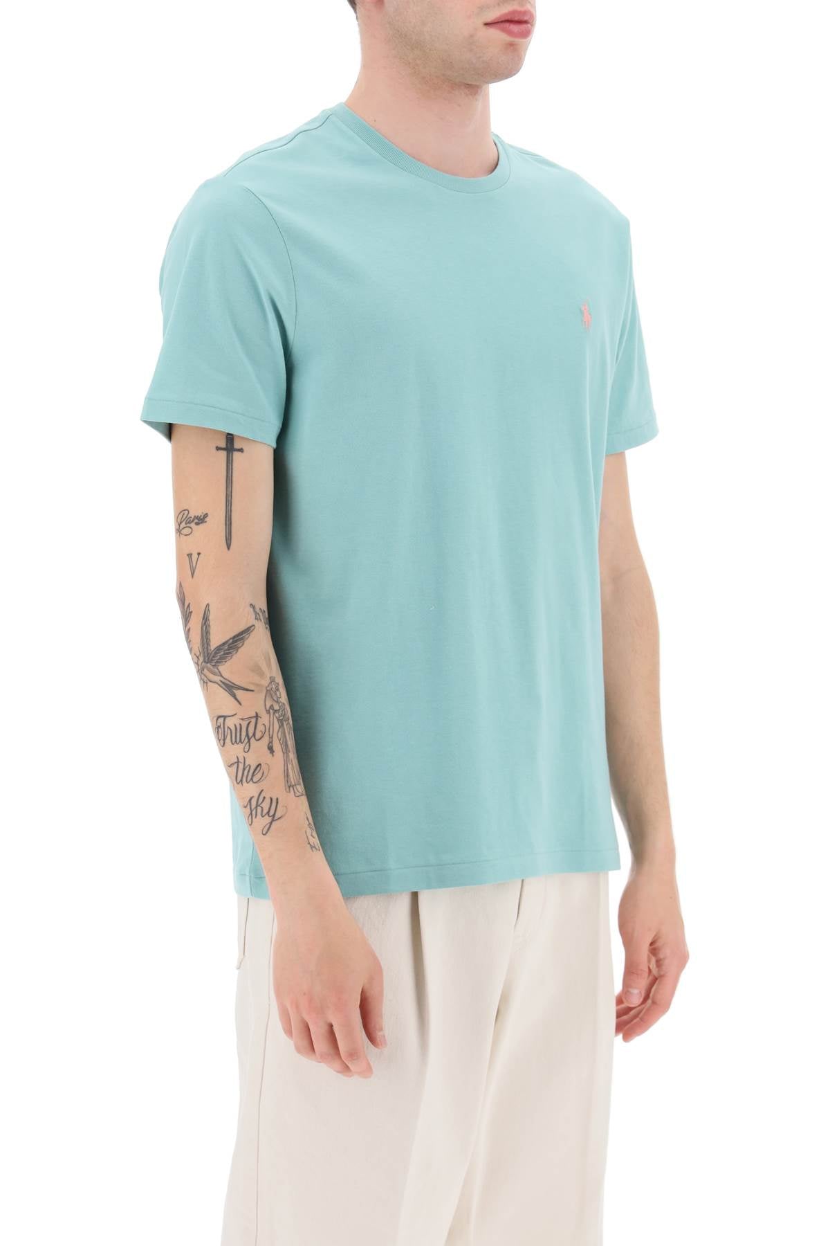 Polo ralph lauren custom slim fit t-shirt with logo-1
