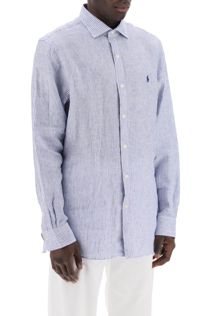Polo ralph lauren slim fit linen shirt-1